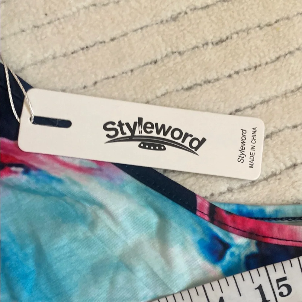 STYLEWORD Floral Halter Neck Maxi Dress - Blue and Pink - Picture 10 of 11